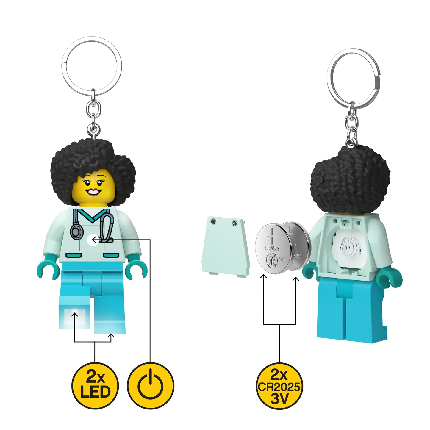 LEGO City Keychain Light - Dr. Flieber (KE192H) IQ Hong Kong, Ltd.