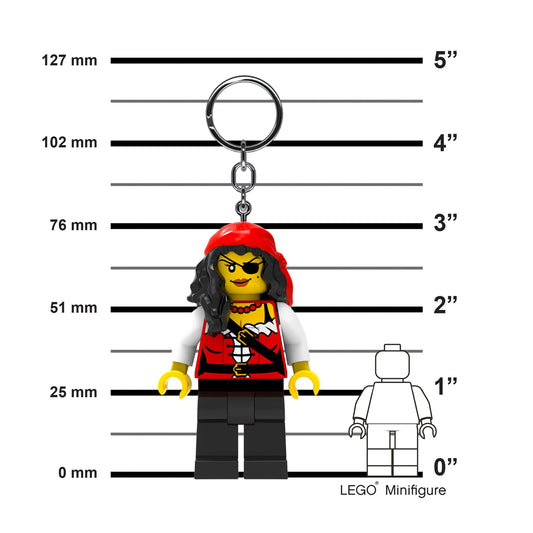 LEGO Minifigures Keychain Light - Pirate Princess (KE193H) IQ Hong Kong, Ltd.