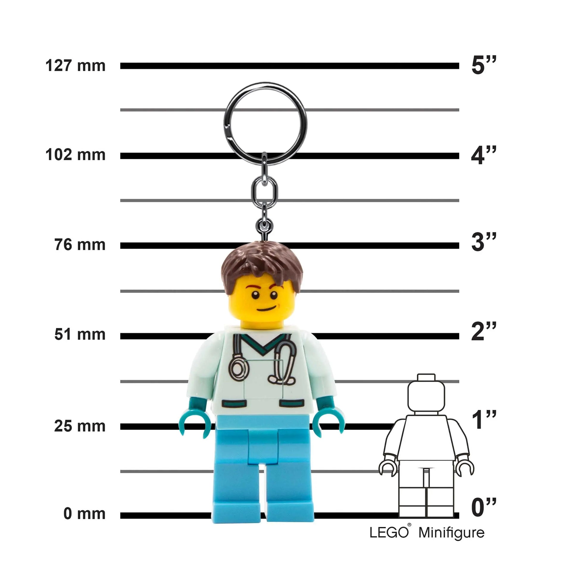 LEGO City Keychain Light - Male Nurse (KE194H) IQ Hong Kong, Ltd.