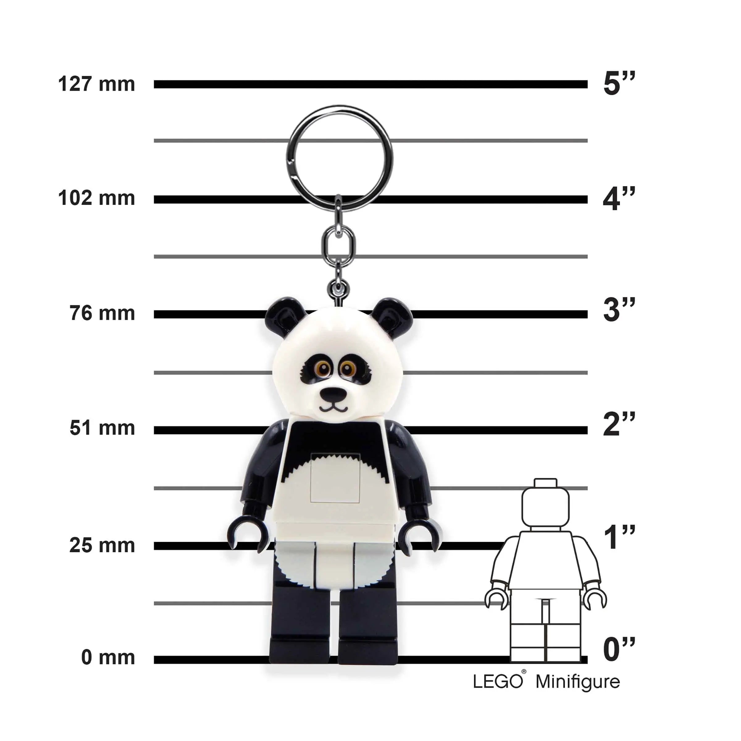 LEGO Minifigures Keychain Light - Panda Guy (KE195H) | Santoki