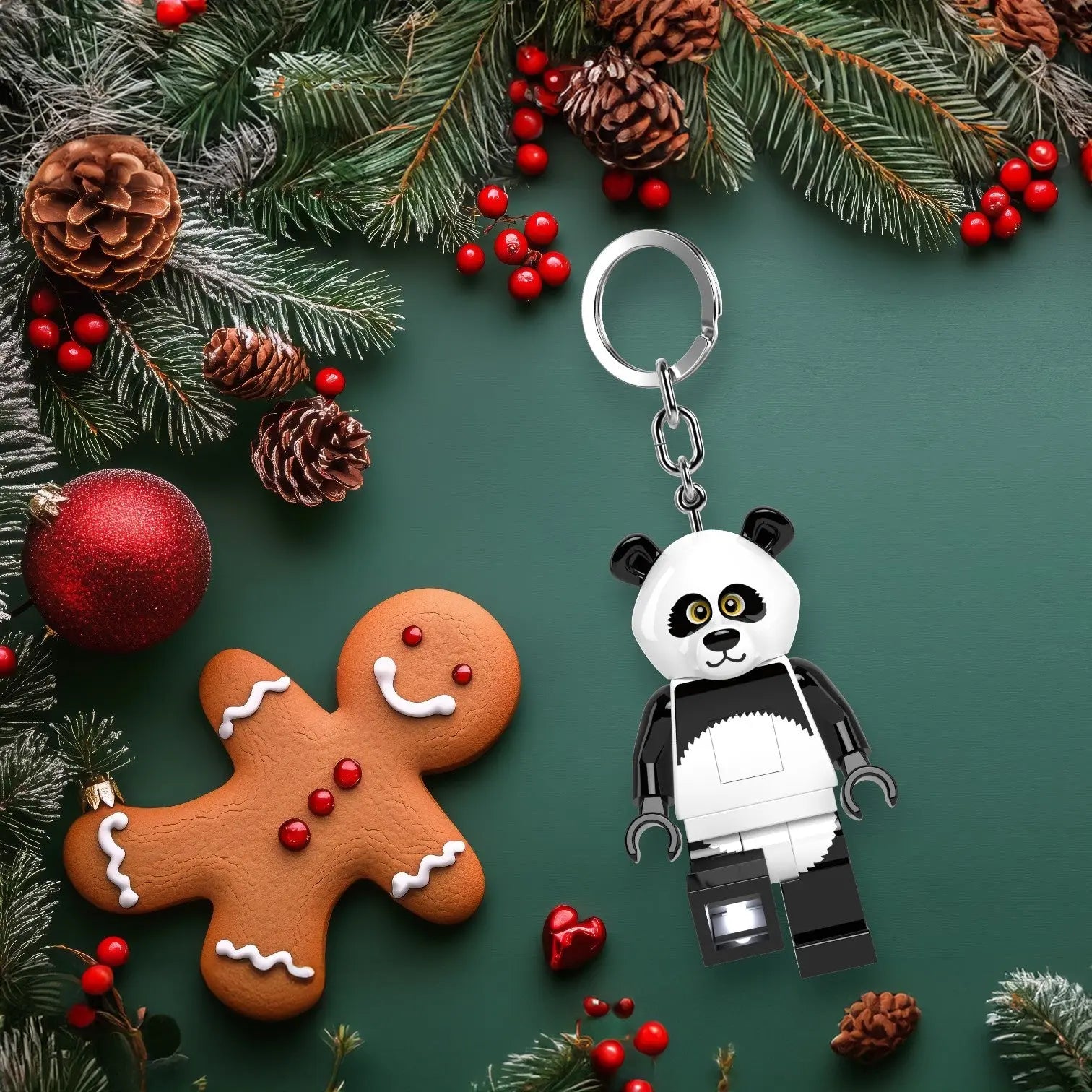 LEGO Minifigures Keychain Light - Panda Guy (KE195H) | Santoki