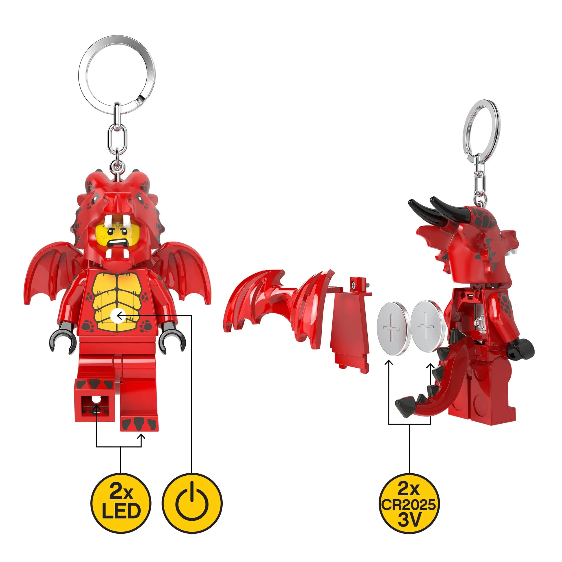 LEGO Minifigures Keychain Light - Dragon Suit Guy (KE196H) IQ Hong Kong, Ltd.