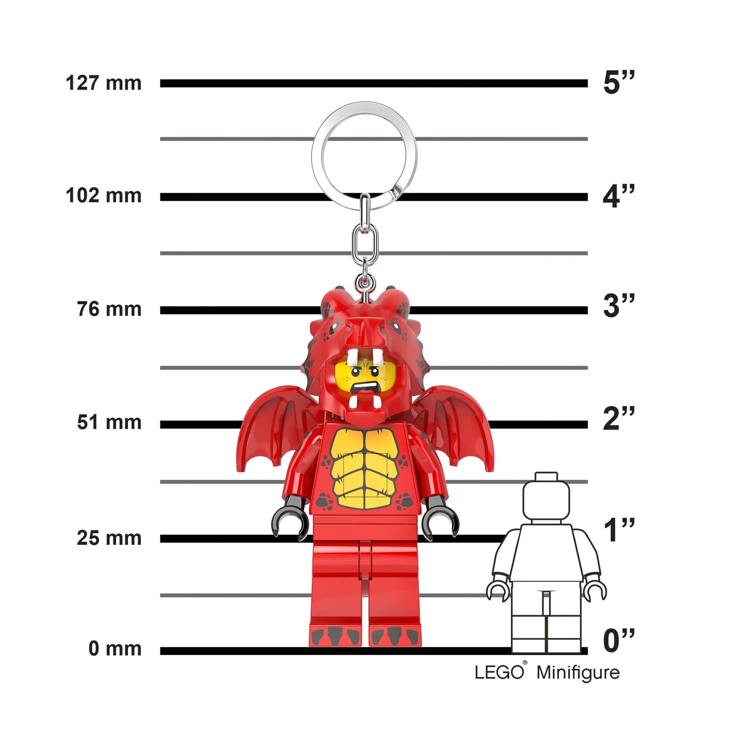 LEGO Minifigures Keychain Light - Dragon Suit Guy (KE196H) IQ Hong Kong, Ltd.