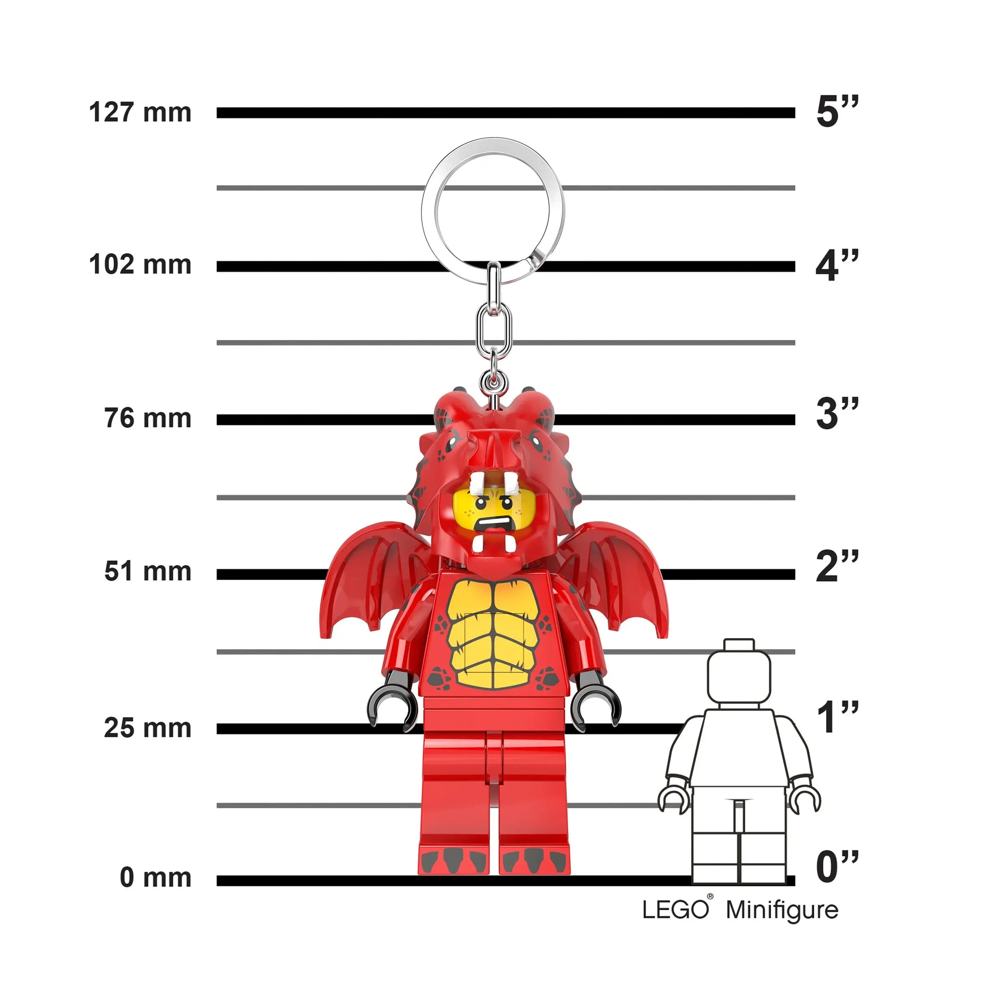 LEGO Minifigures Keychain Light - Dragon Suit Guy (KE196H) IQ Hong Kong, Ltd.