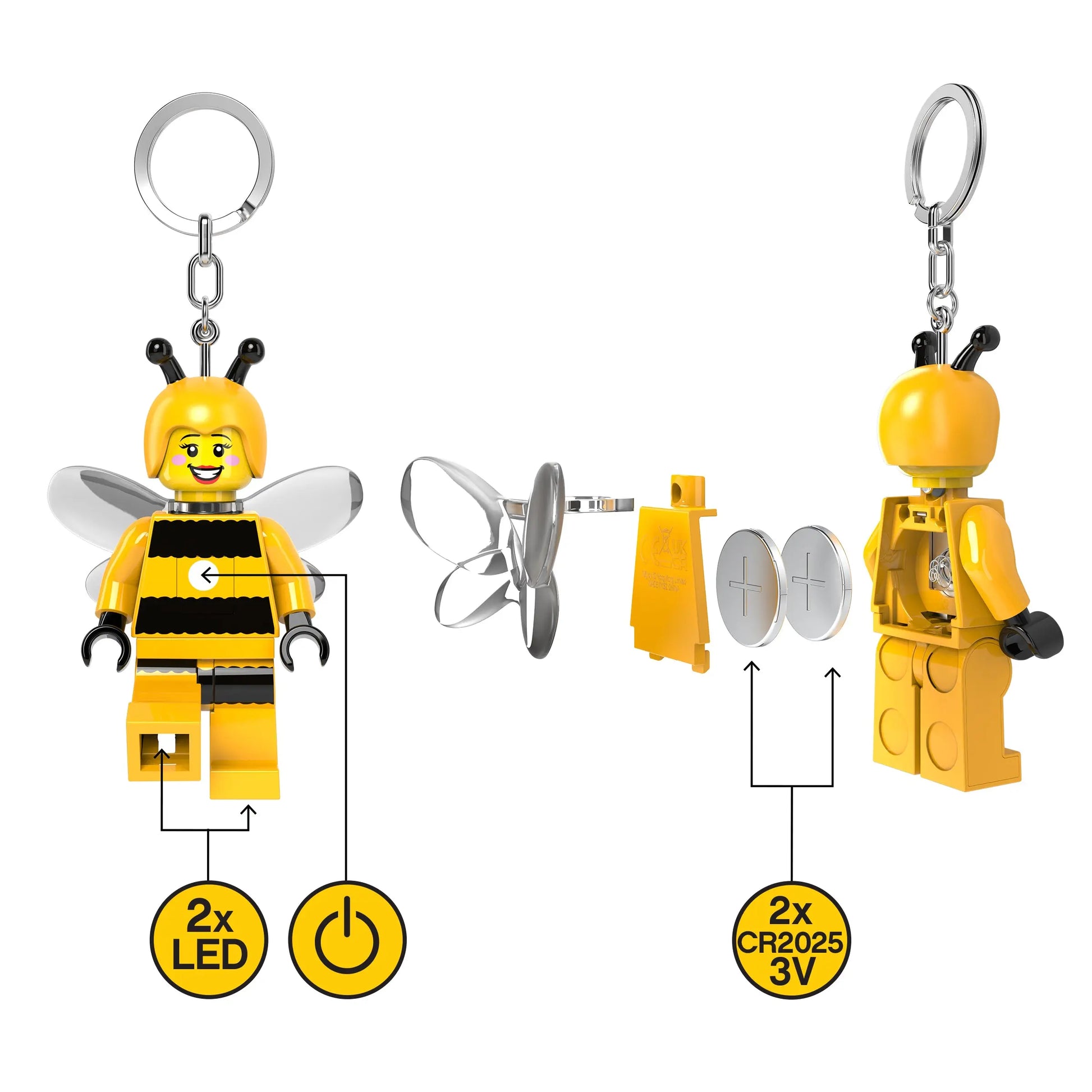 LEGO Minifigures Keychain Light - Bumblebee Girl (KE211H) IQ Hong Kong, Ltd.
