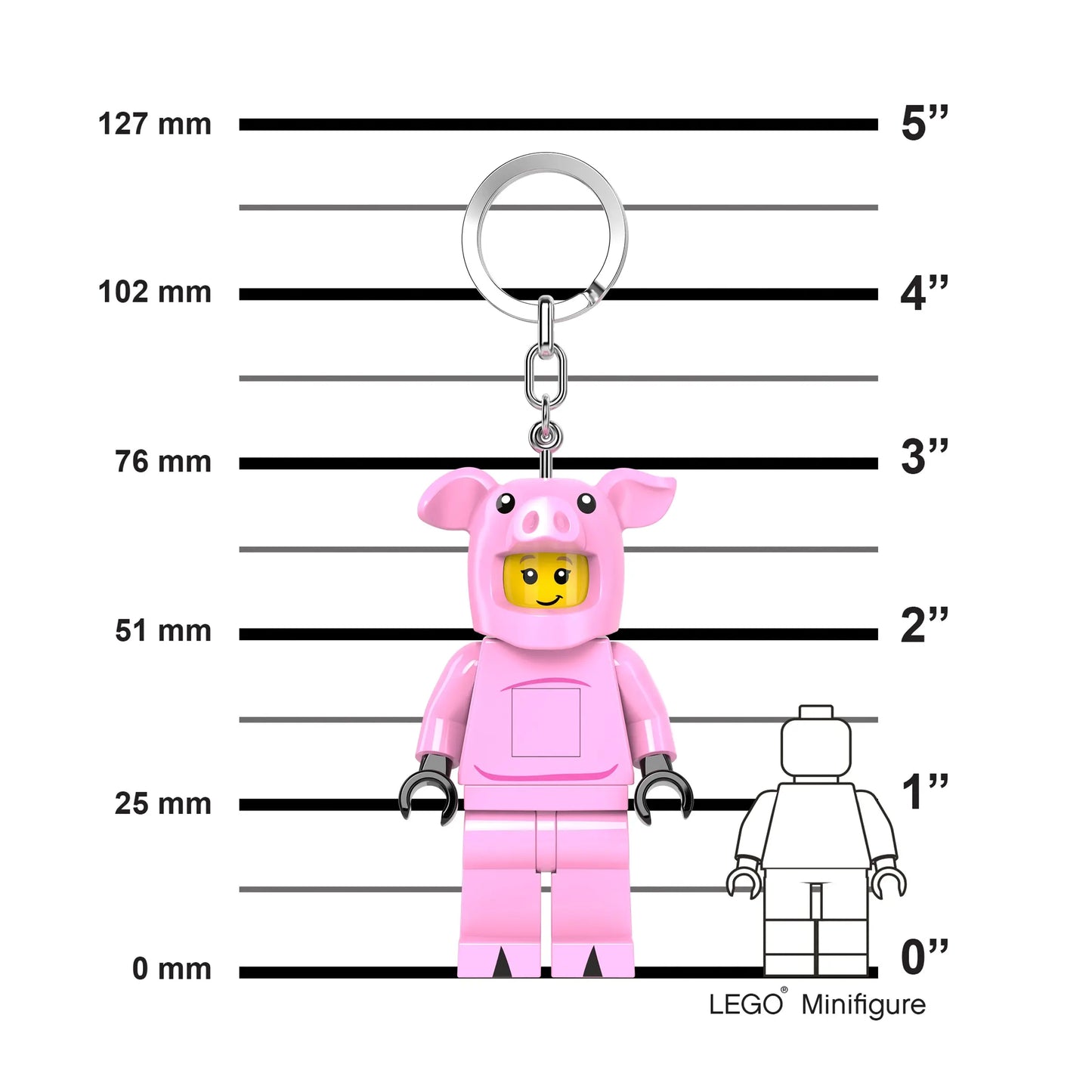 LEGO Minifigures Keychain Light - Piggy Girl (KE212H) IQ Hong Kong, Ltd.