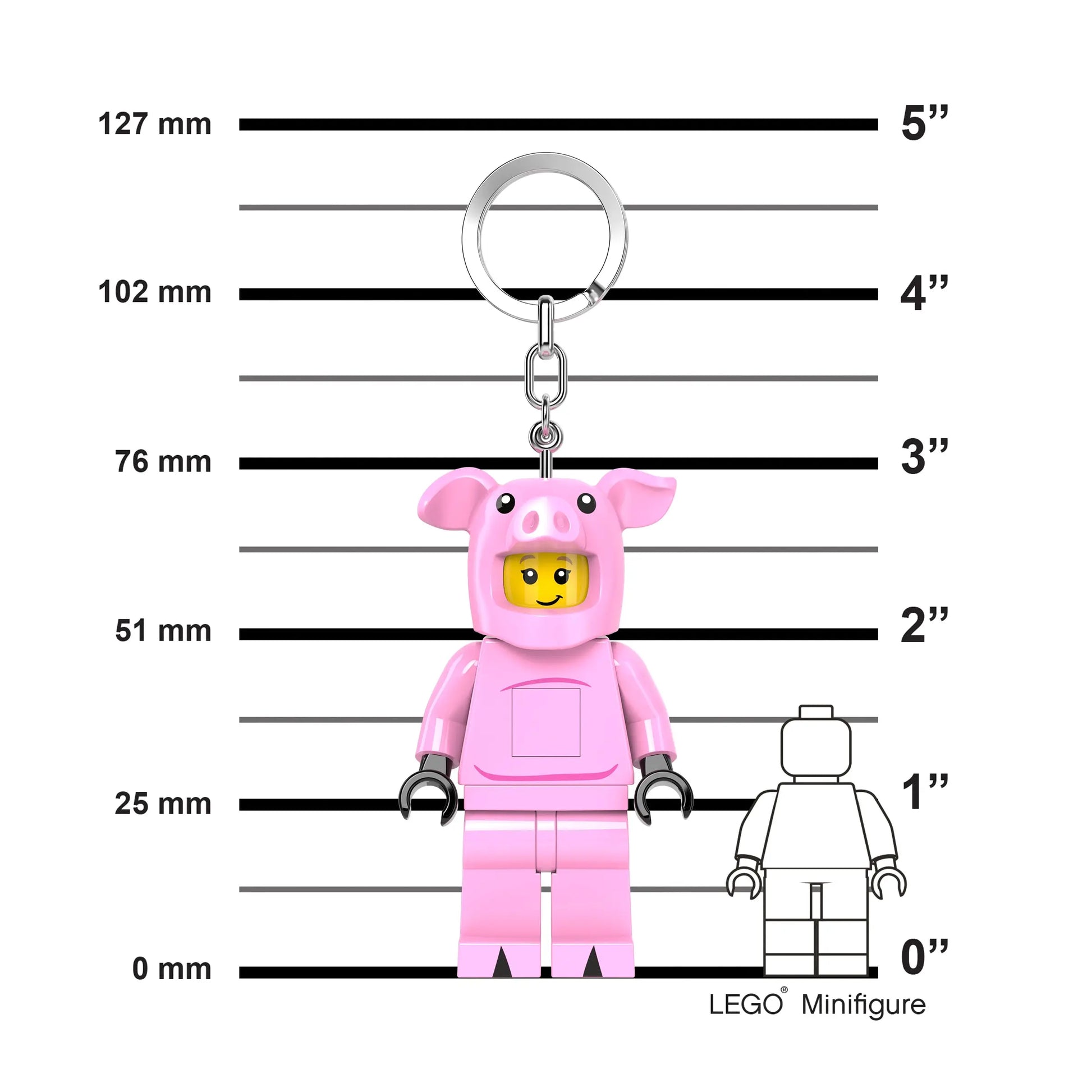 LEGO Minifigures Keychain Light - Piggy Girl (KE212H) IQ Hong Kong, Ltd.
