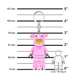 LEGO Minifigures Large 3 Inch Tall Figure Keychain Light - Piggy Girl (KE212H)