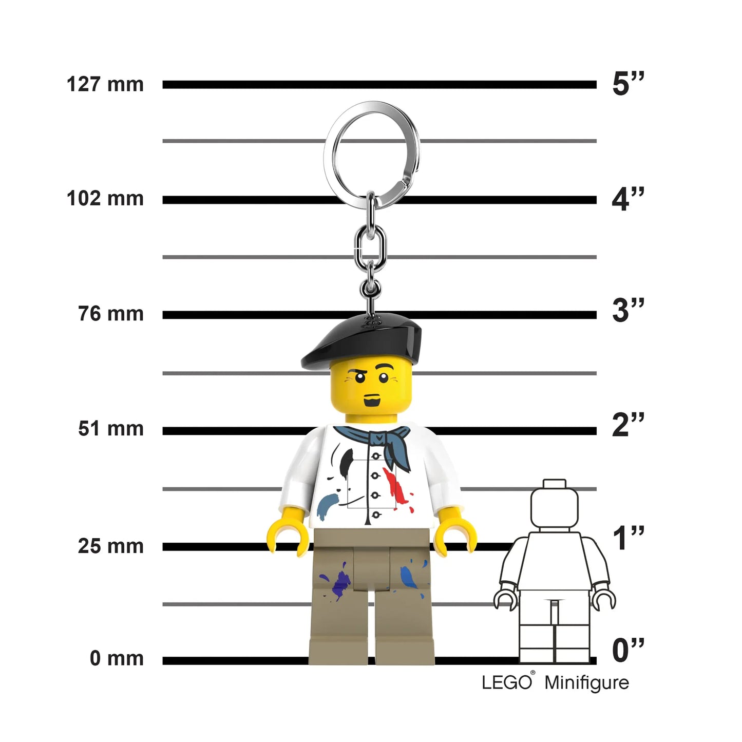 LEGO Minifigures Keychain Light - Artist (KE216H) IQ Hong Kong, Ltd.