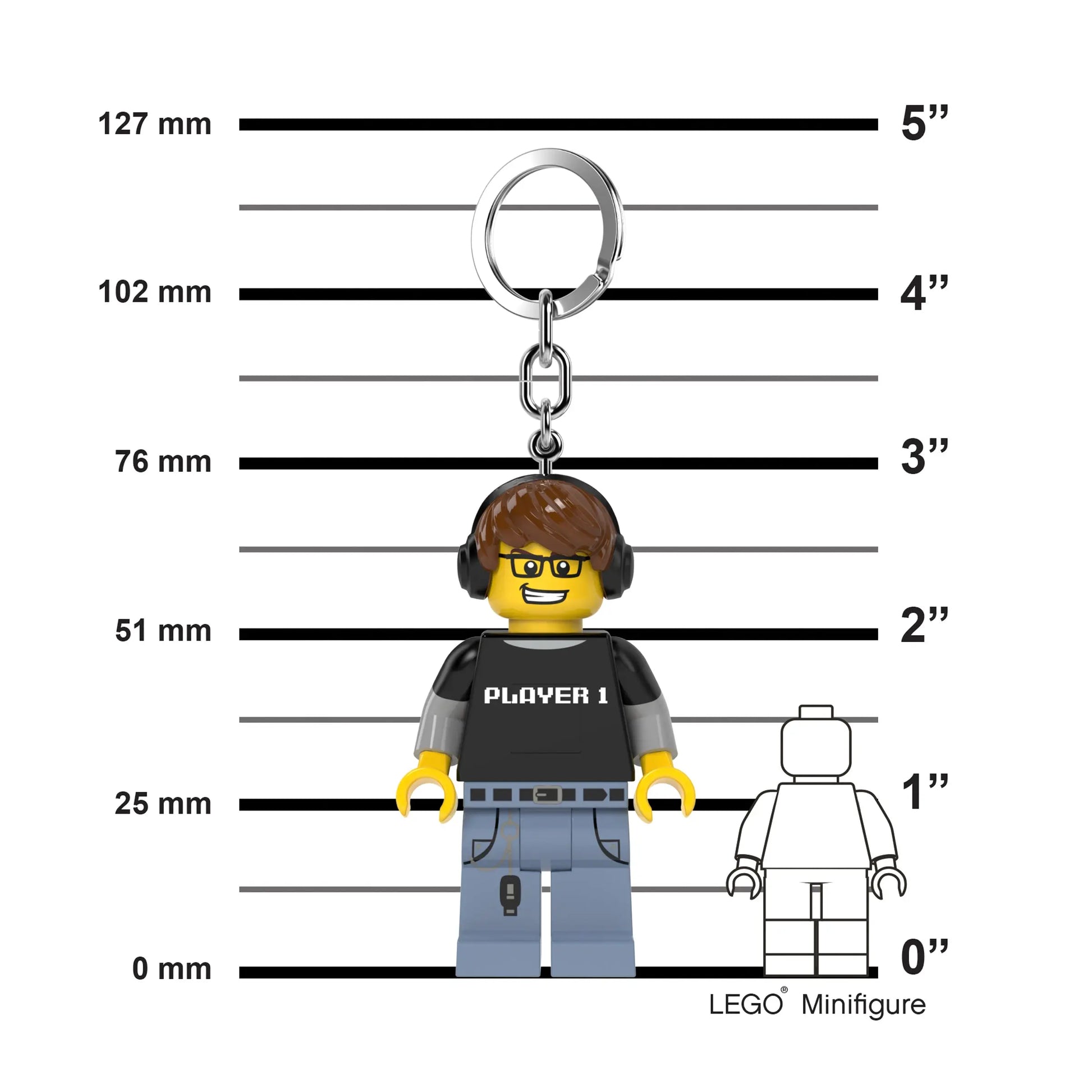 LEGO Minifigures Keychain Light - Video Game Guy (KE217H) IQ Hong Kong, Ltd.