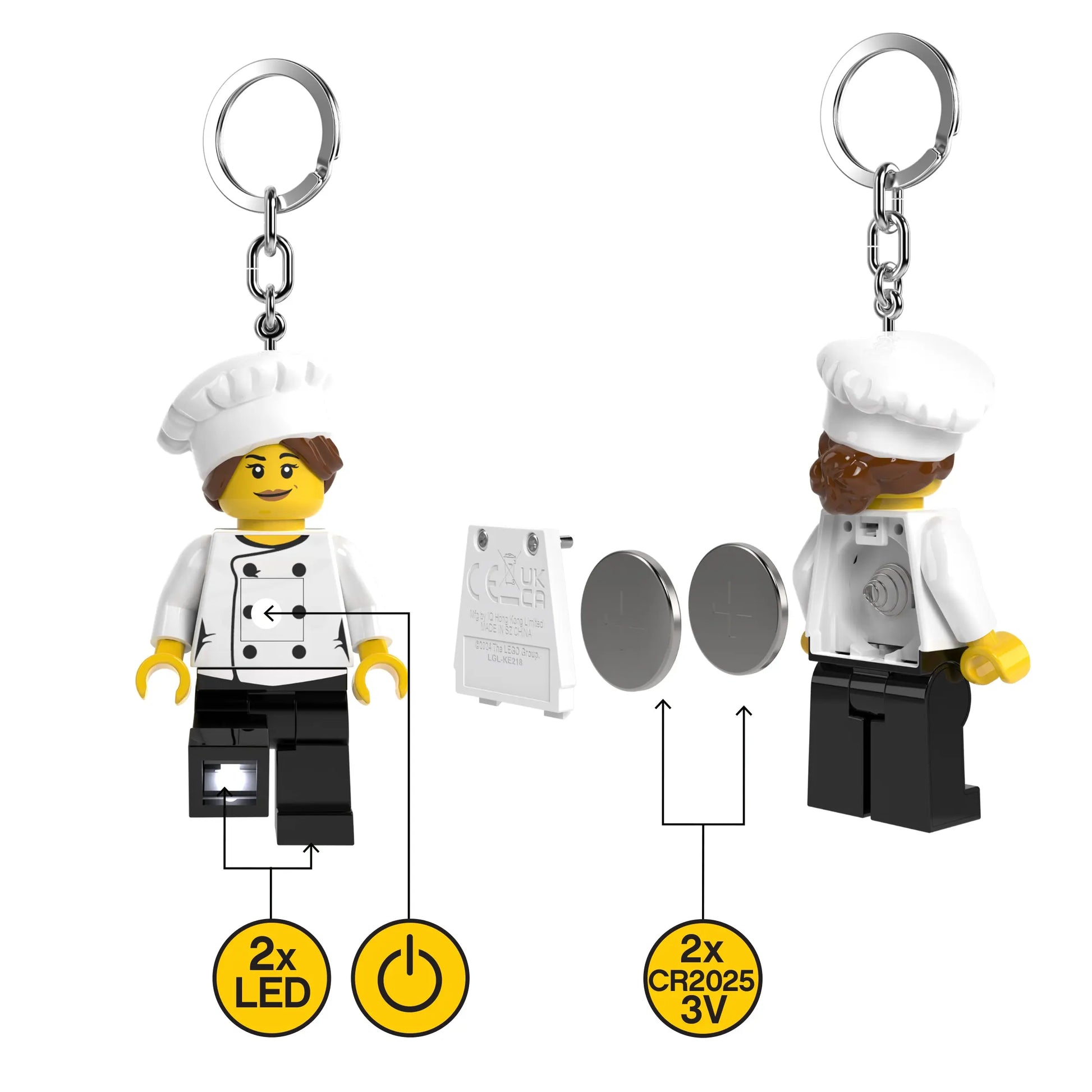 LEGO Minifigures Keychain Light - Female Chef (KE218H) IQ Hong Kong, Ltd.