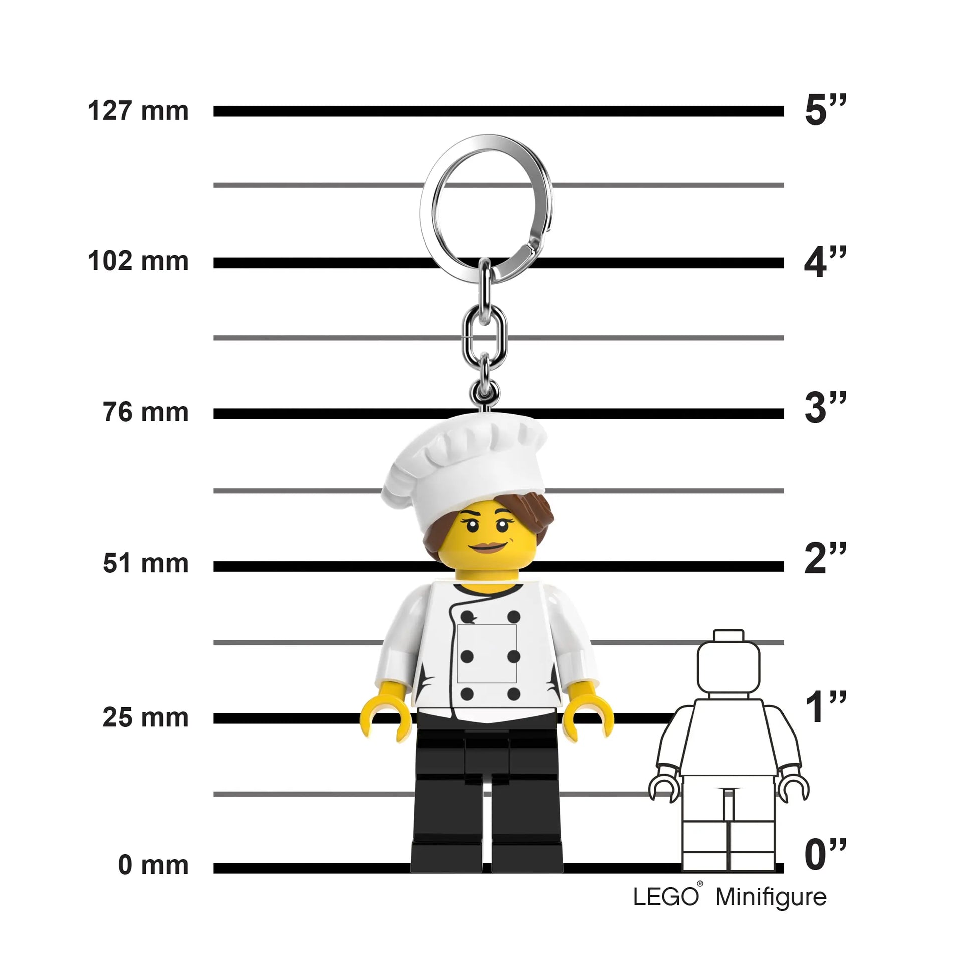 LEGO Minifigures Keychain Light - Female Chef (KE218H) IQ Hong Kong, Ltd.