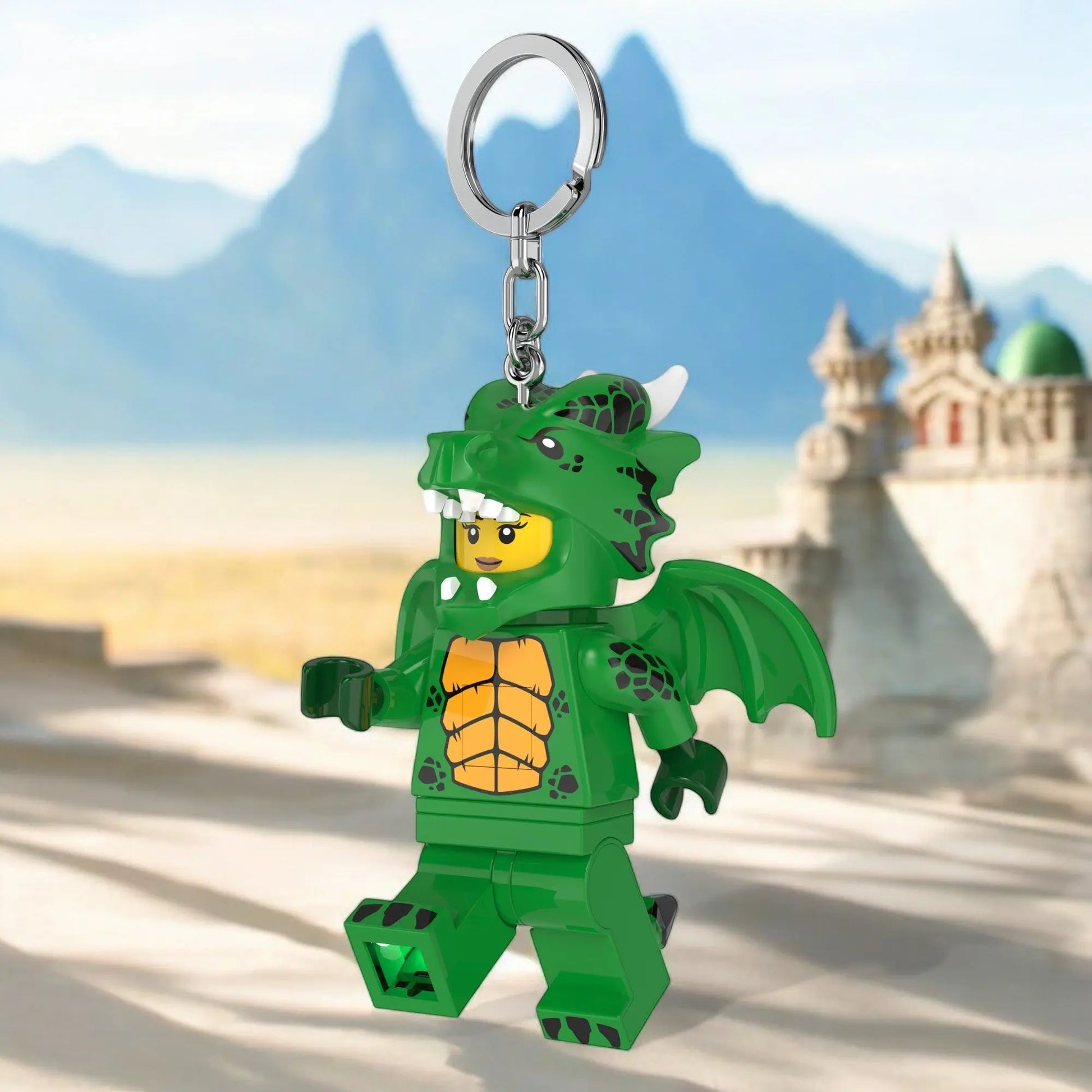 LEGO Minifigures Keychain Light - Green Dragon Costume Girl (KE224H) IQ Hong Kong, Ltd.