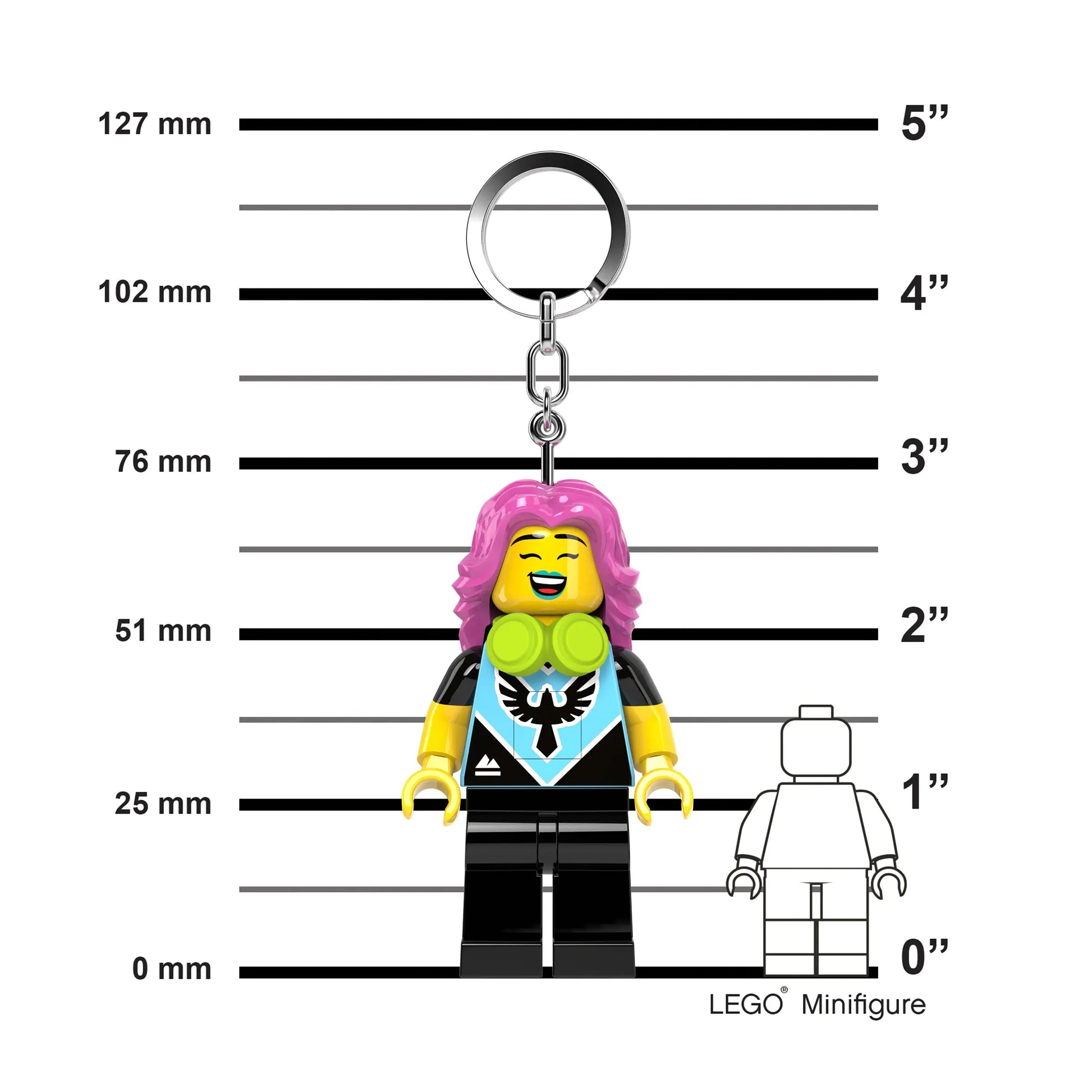 LEGO Minifigures Keychain Light - E-Sports Girl (KE229H) IQ Hong Kong, Ltd.