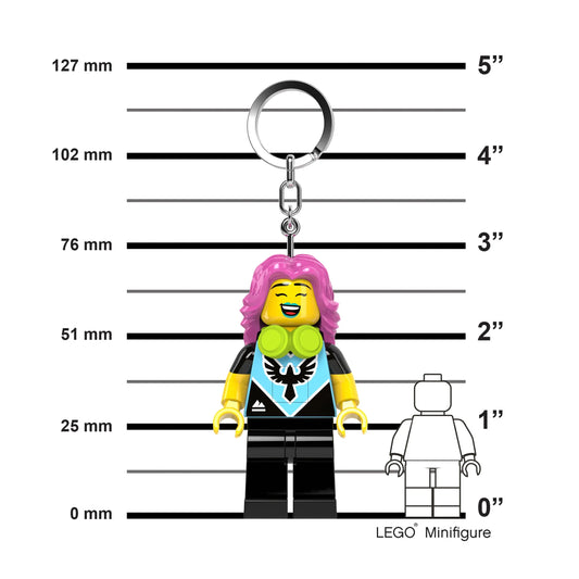 LEGO Minifigures Keychain Light - E-Sports Girl (KE229H) IQ Hong Kong, Ltd.