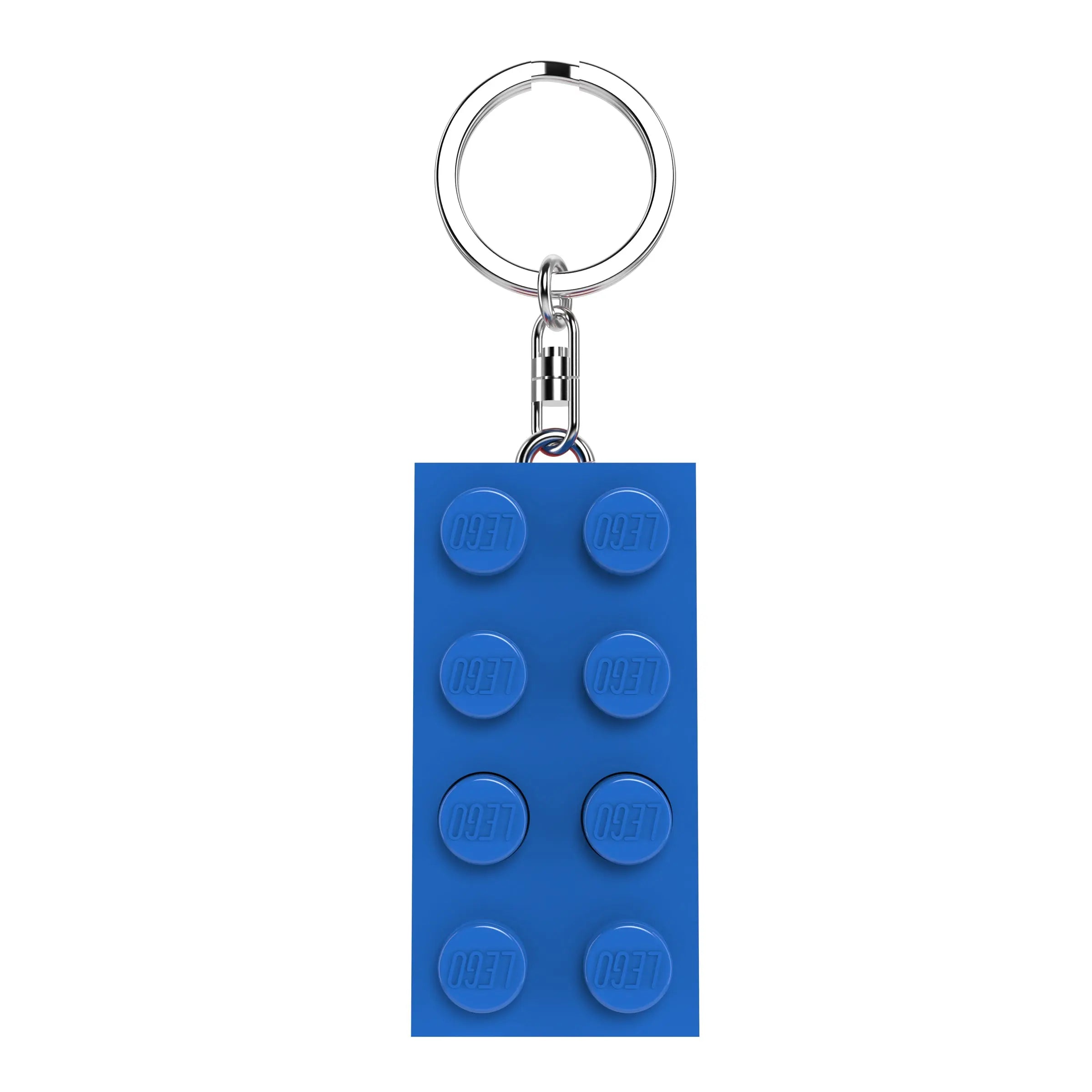 MINIBLUE キーリング LEGO 2x4 Brick Keychain Light - Blue (KE234HB) | Santoki