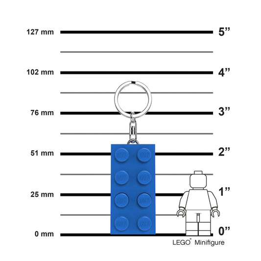 LEGO 2x4 Brick Keychain Light - Blue (KE234HB) IQ Hong Kong, Ltd.