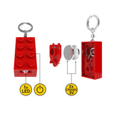 LEGO 2x4 Brick Keychain Light - Red (KE234HR)