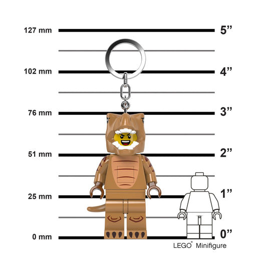 LEGO Minifigures Large Keychain Light - T-Rex Costume Fan (KE237H) IQ Hong Kong, Ltd.