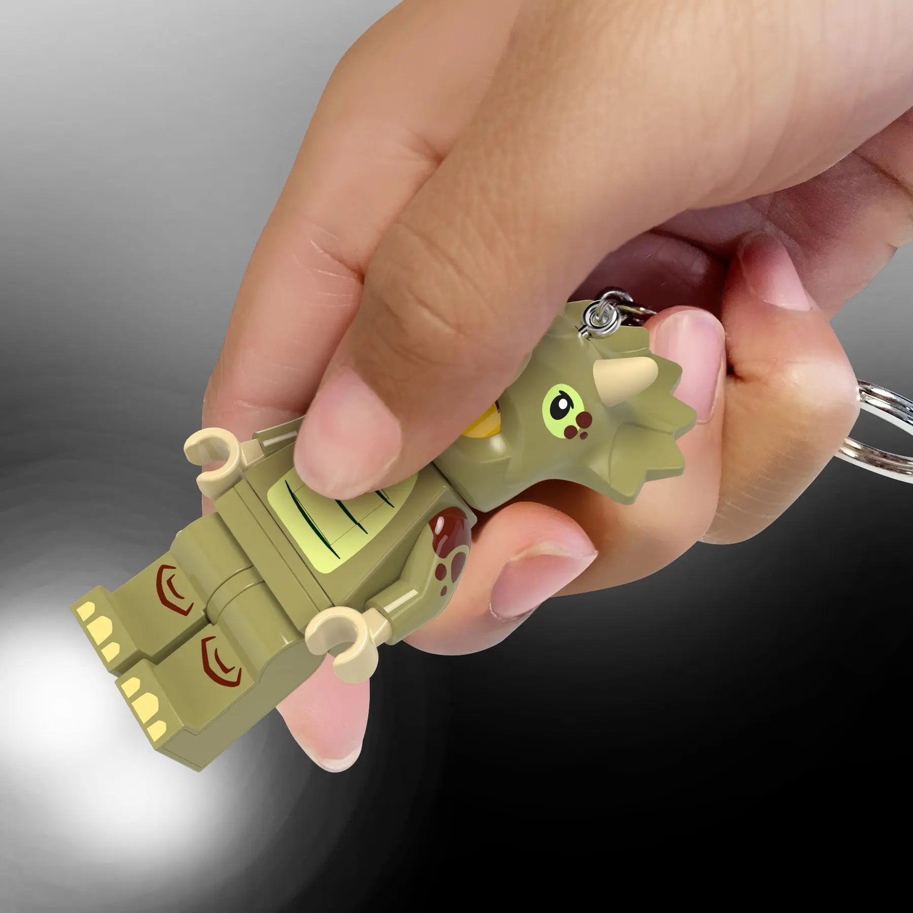 LEGO Minifigures Keychain Light - Triceratops Costume Fan (KE238H) IQ Hong Kong, Ltd.