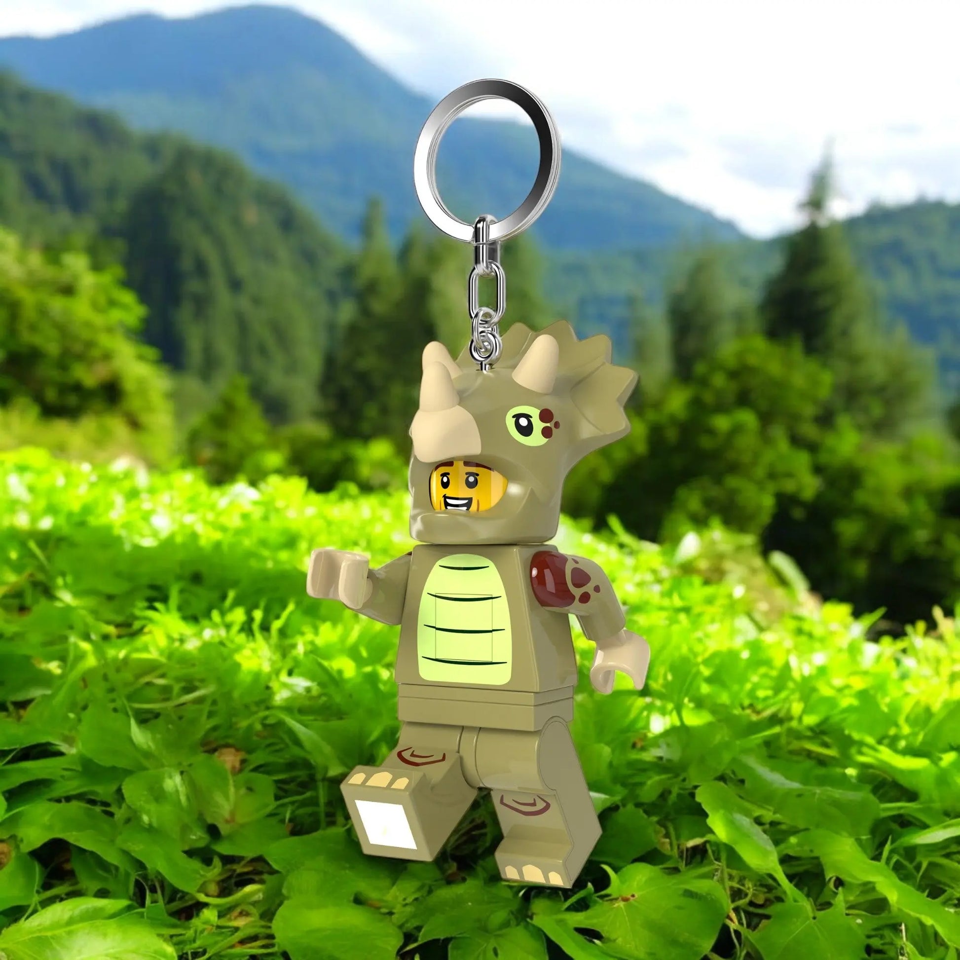 LEGO Minifigures Keychain Light - Triceratops Costume Fan (KE238H) IQ Hong Kong, Ltd.