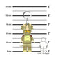 LEGO Minifigures Keychain Light - Triceratops Costume Fan (KE238H) IQ Hong Kong, Ltd.