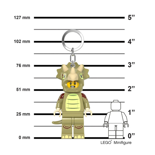 LEGO Minifigures Keychain Light - Triceratops Costume Fan (KE238H) IQ Hong Kong, Ltd.