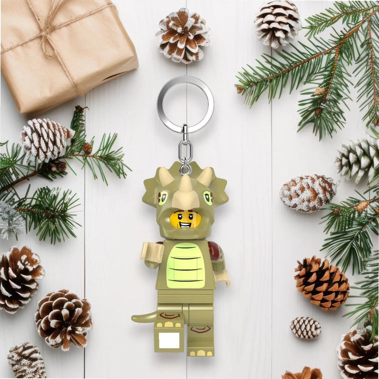 LEGO Minifigures Keychain Light - Triceratops Costume Fan (KE238H)