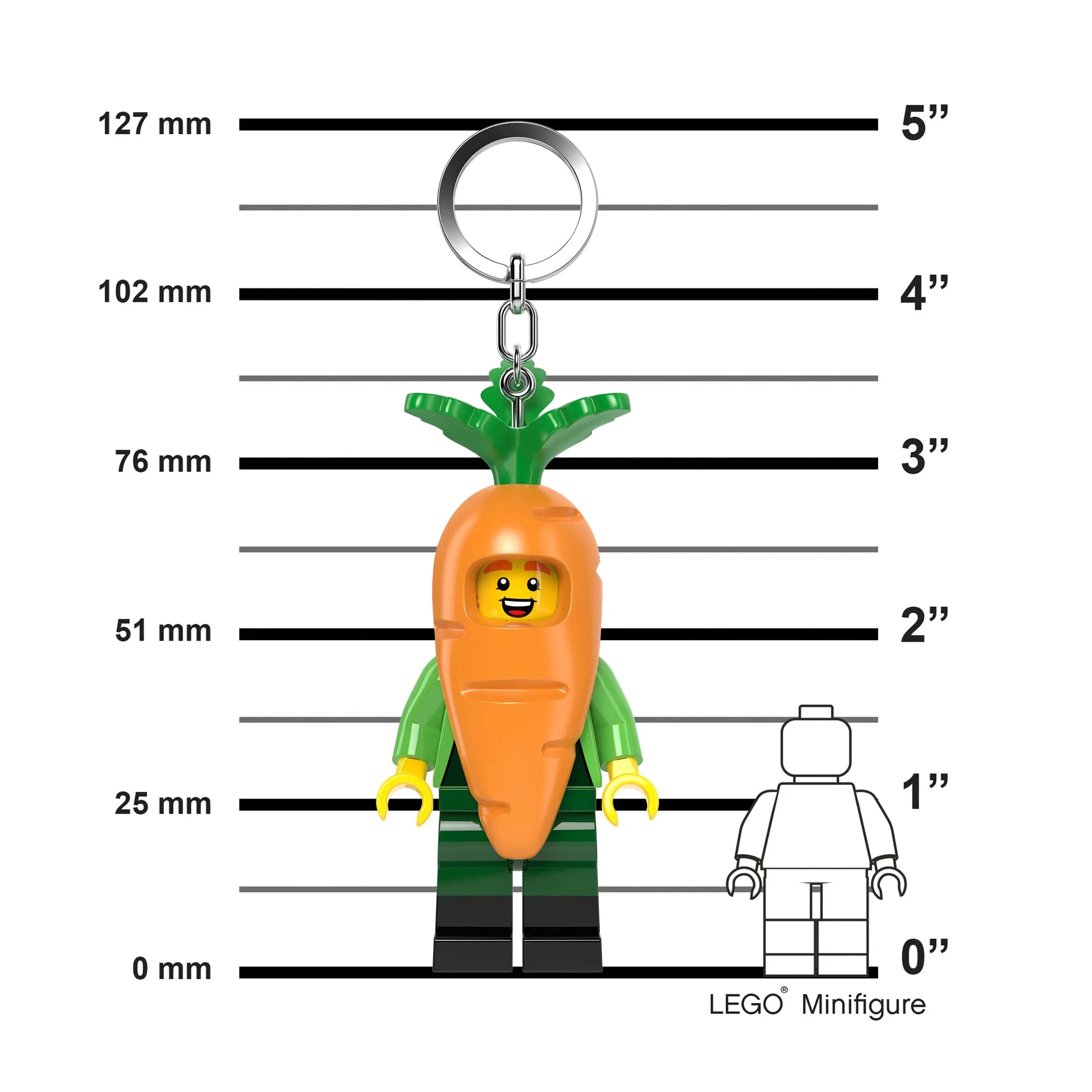 LEGO Minifigures Figure Keychain Light - Carrot Mascot (KE239H) IQ Hong Kong, Ltd.