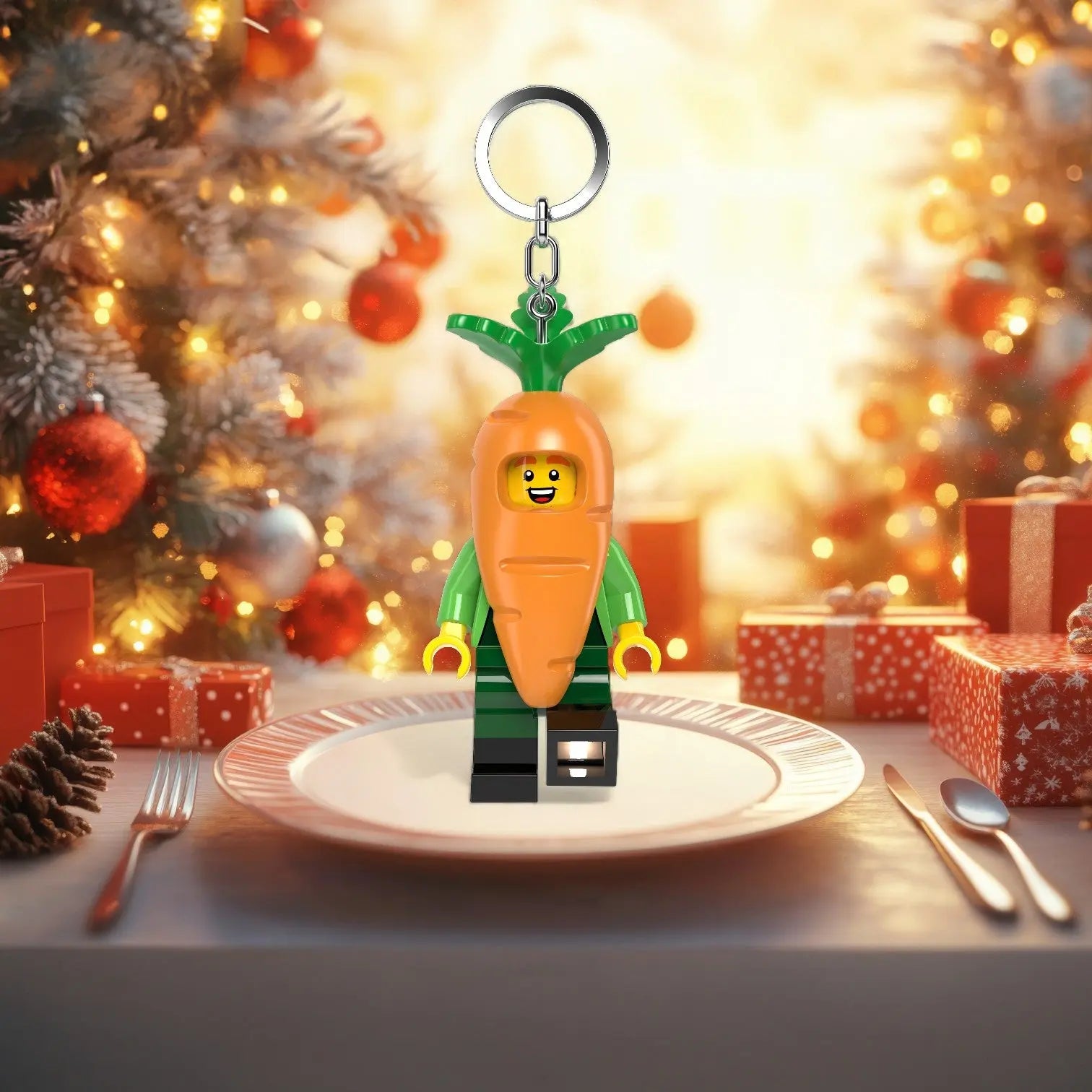 LEGO® Minifigures Figure Keychain Light - Carrot Mascot (KE239H) IQ Hong Kong, Ltd.