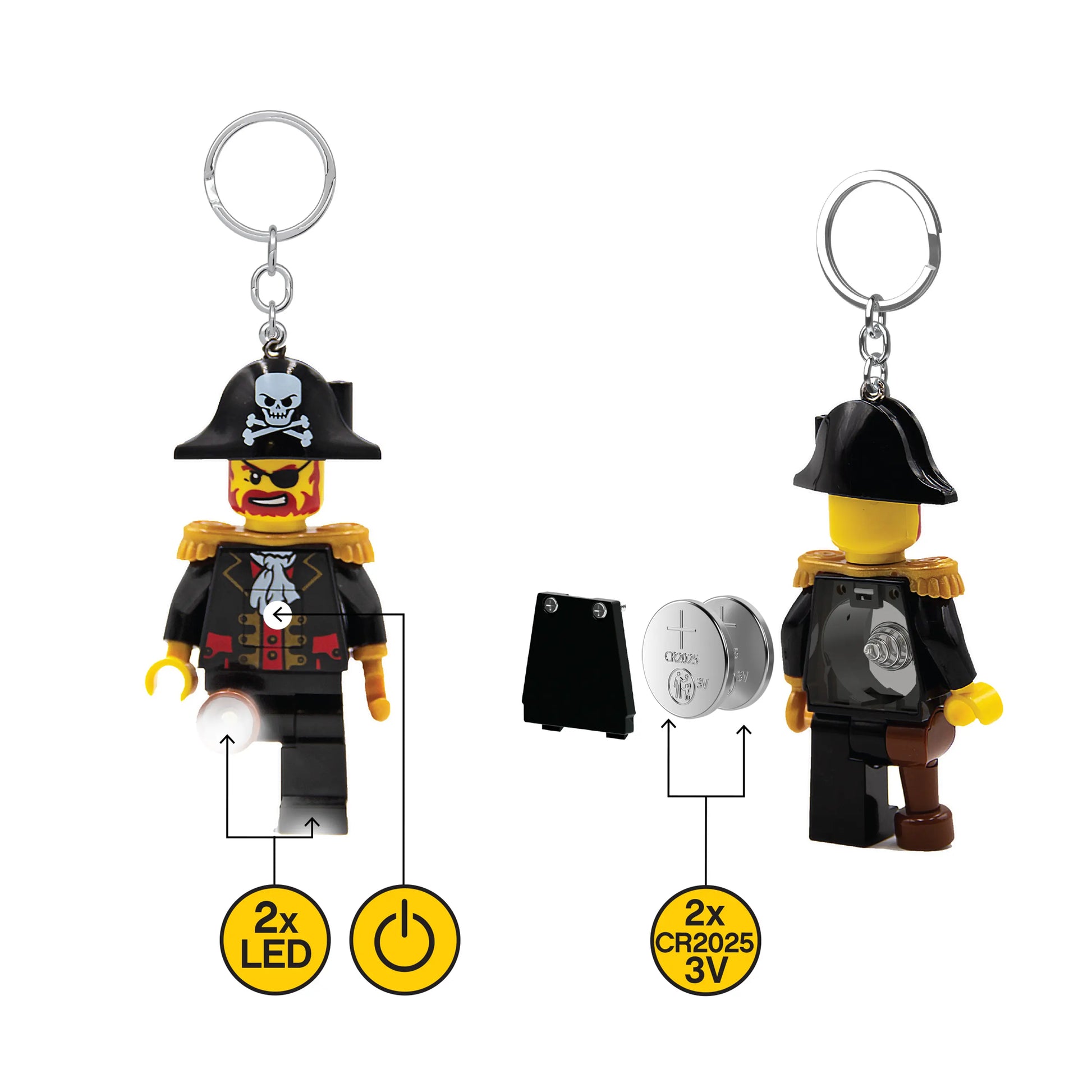 LEGO Minifigures Keychain Light - Captain Brickbeard (KE23H) IQ Hong Kong, Ltd.