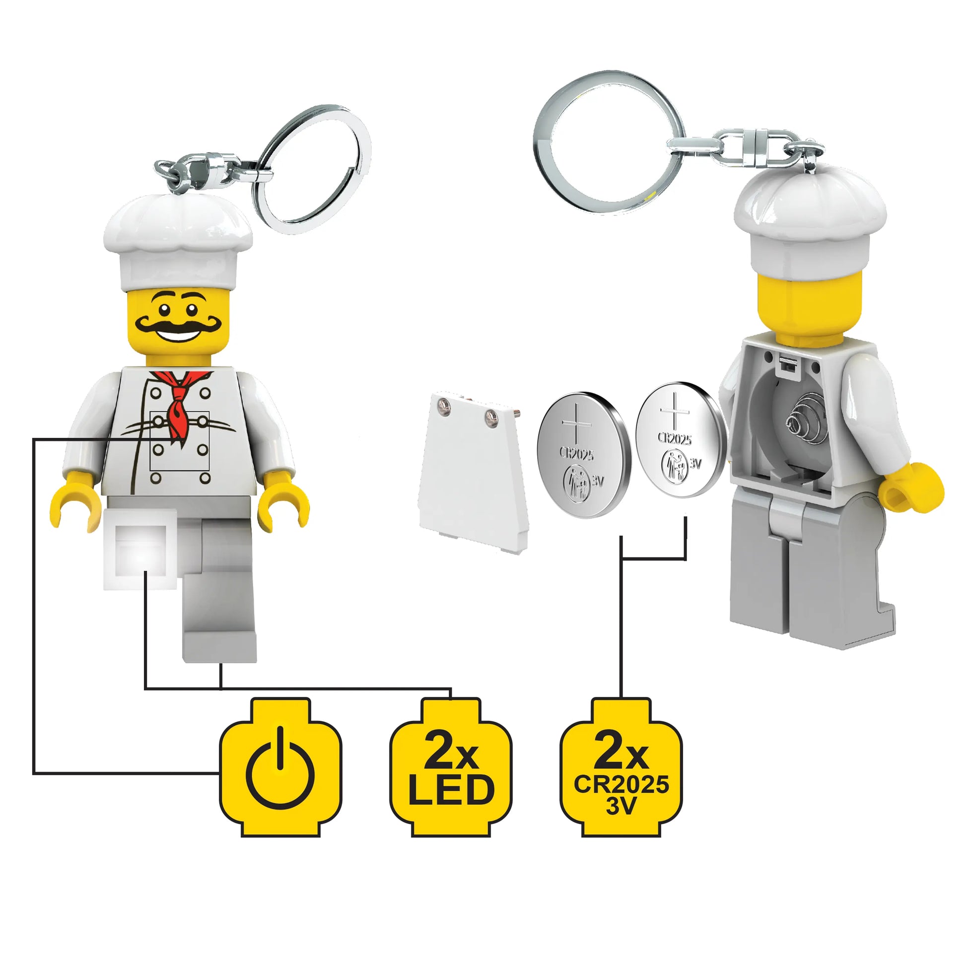 LEGO Minifigures Keychain Light - Chef (KE24H) IQ Hong Kong, Ltd.