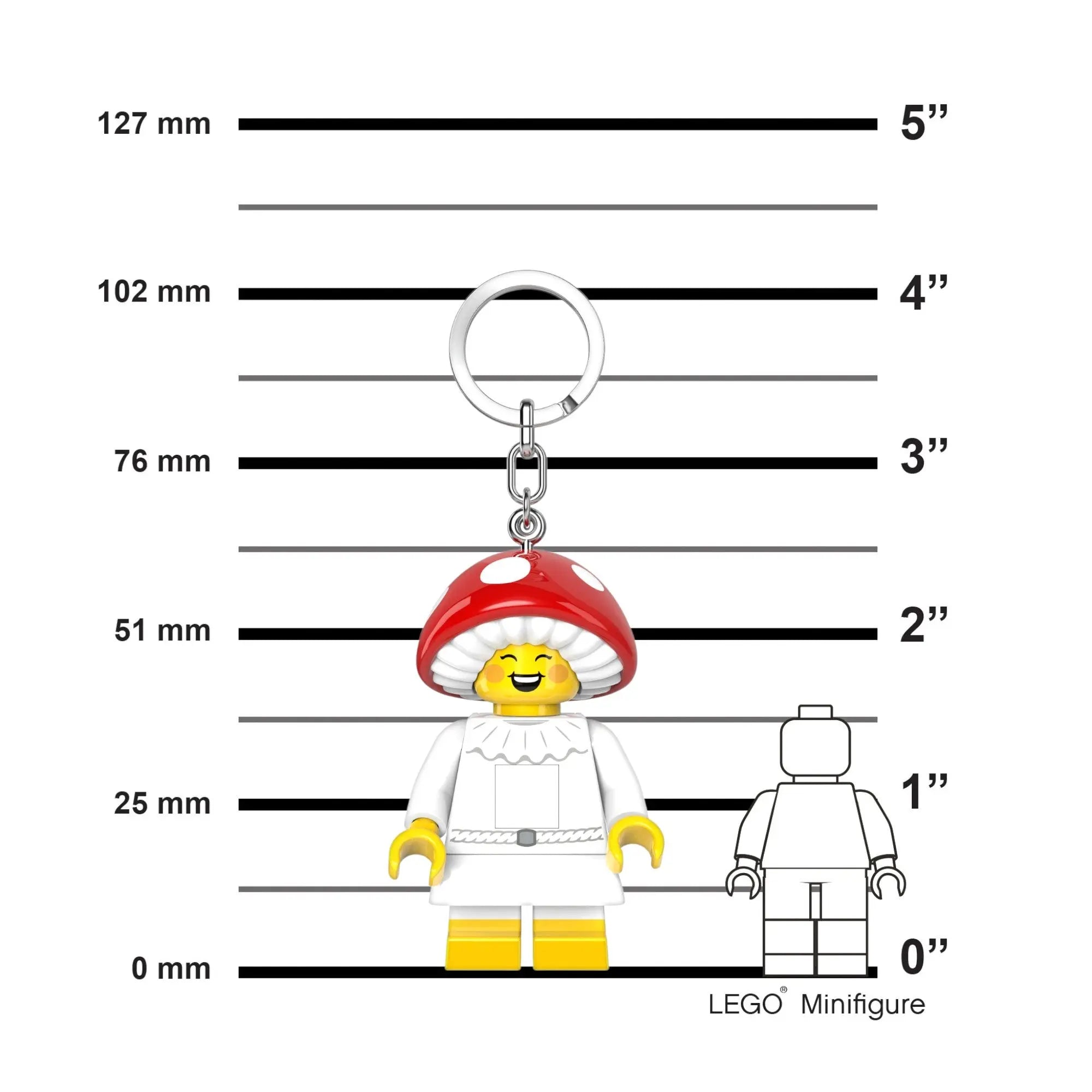 LEGO Keychain Light - Mushroom Sprite | Santoki