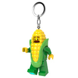 LEGO Minifigure Large 3 Inch Tall Figure Keychain Light - Corn Cob Guy (KE242H)