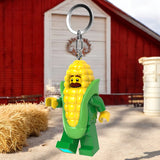 LEGO Minifigure Large 3 Inch Tall Figure Keychain Light - Corn Cob Guy (KE242H)