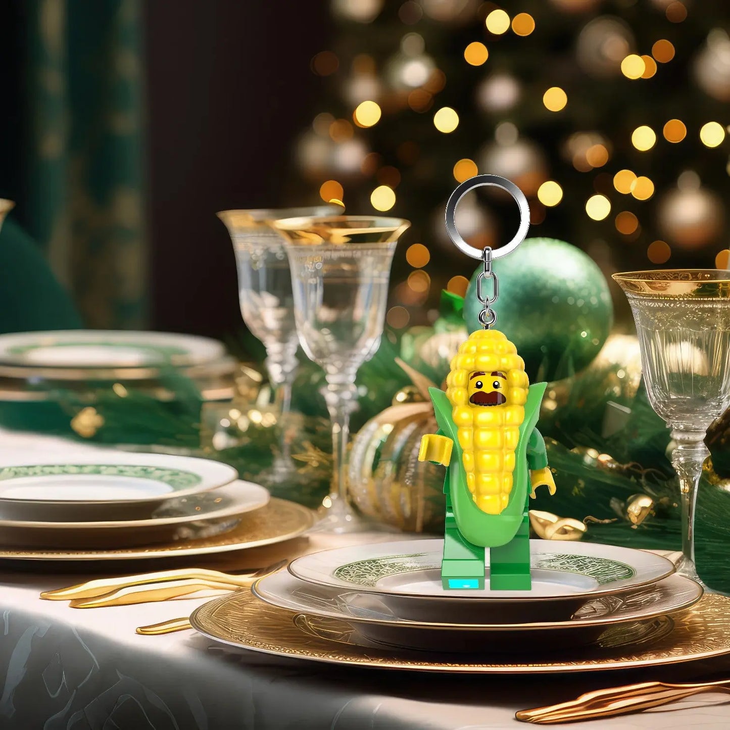 LEGO® Minifigures Large Keychain Light - Corn Cob Guy (KE242H) IQ Hong Kong, Ltd.
