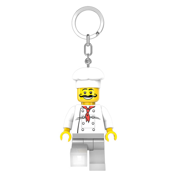 LEGO Minifigures Large 3 Inch Tall Figure Keychain Light - Chef (KE24H)