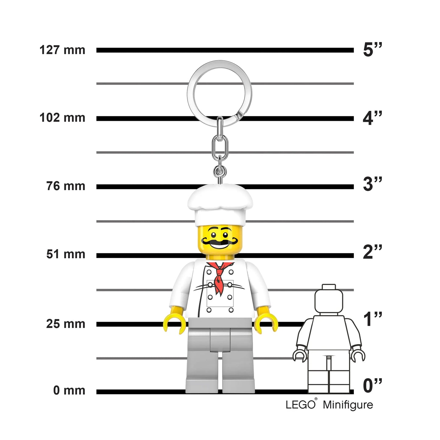 LEGO Minifigures Keychain Light - Chef (KE24H) IQ Hong Kong, Ltd.