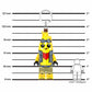 LEGO® Fortnite® Key Chain Light- Adventure Peely 