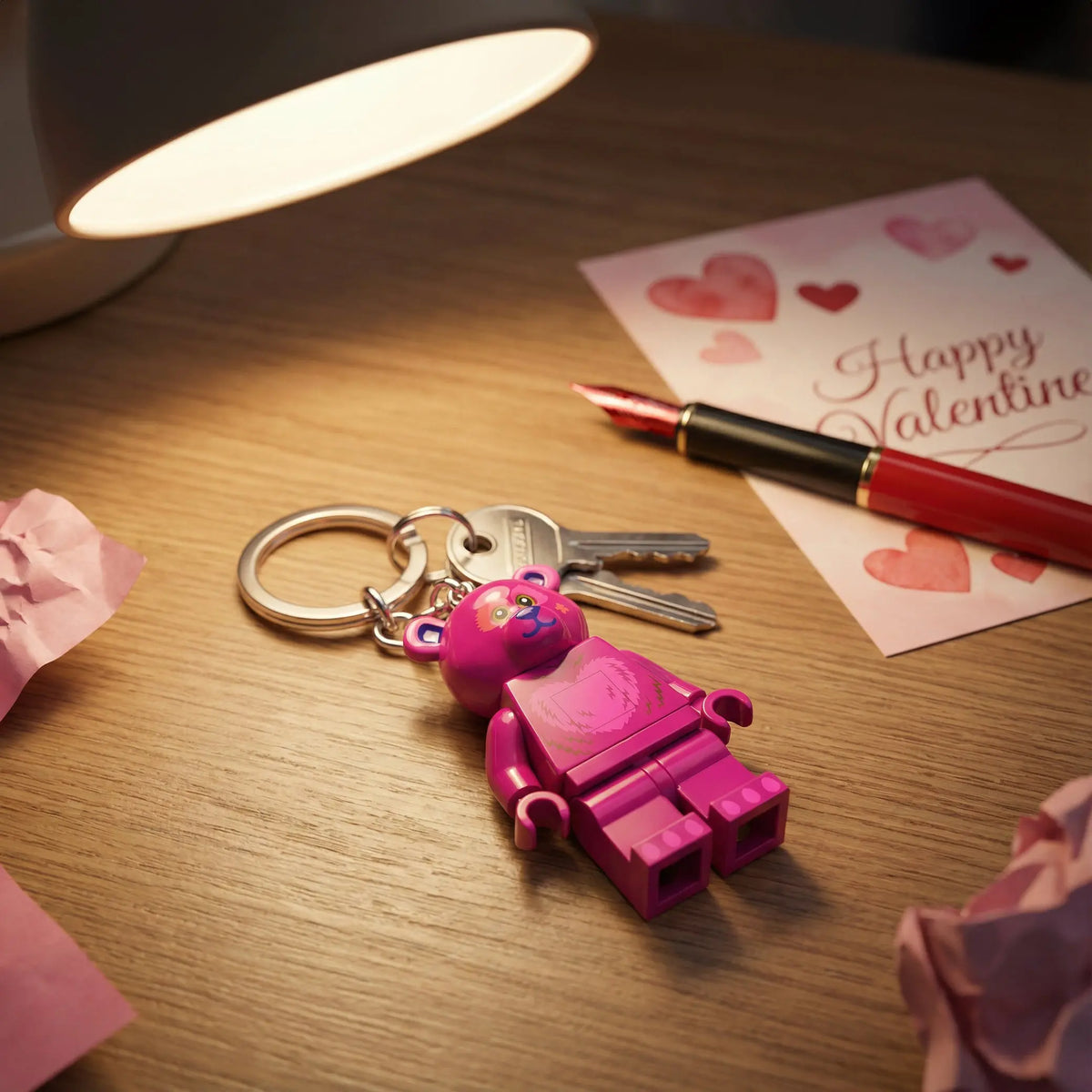LEGO® Keychain Light - Love Bear 