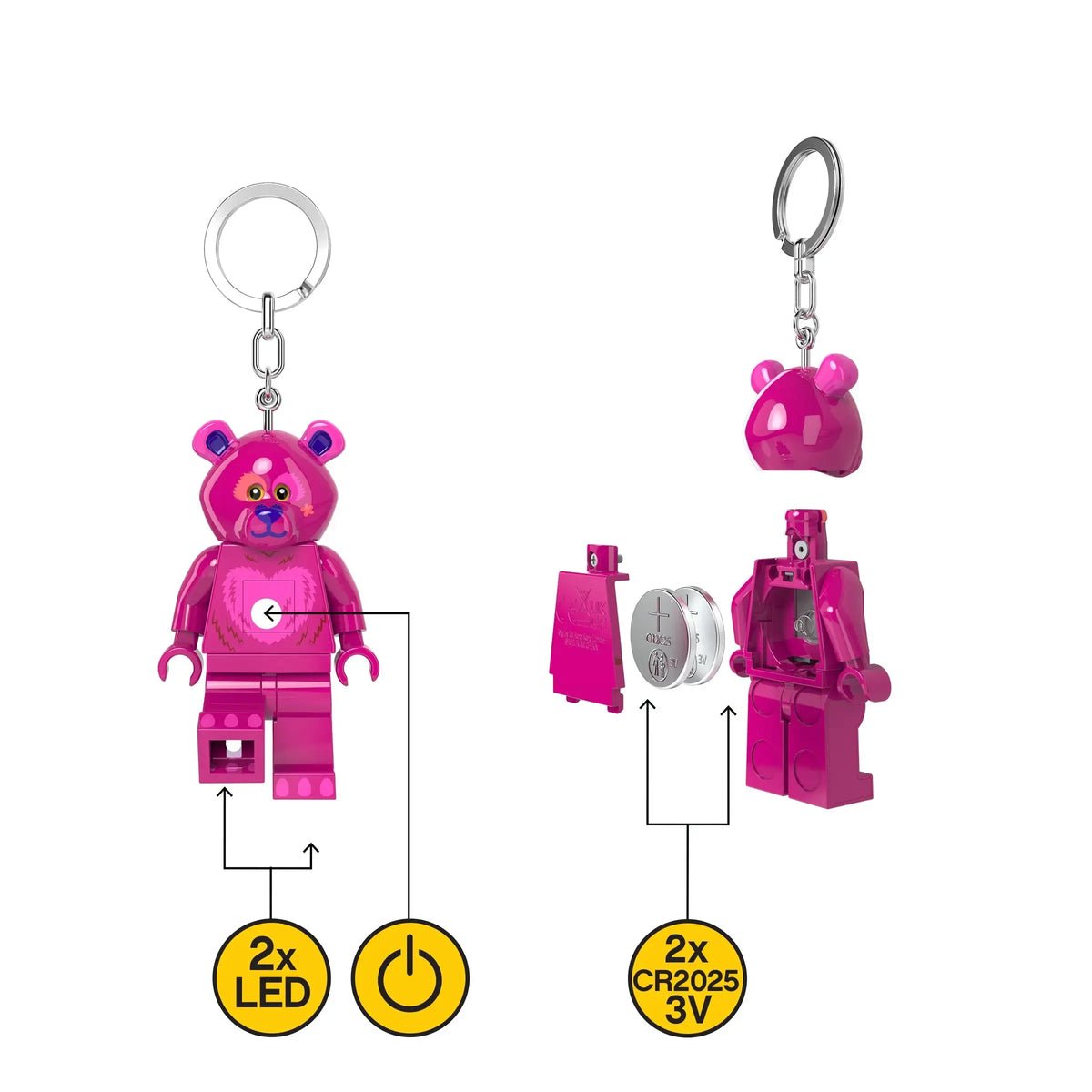 LEGO® Minifigures™ Keychain Light - Love Bear 