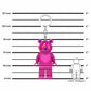 LEGO® Keychain Light - Love Bear 