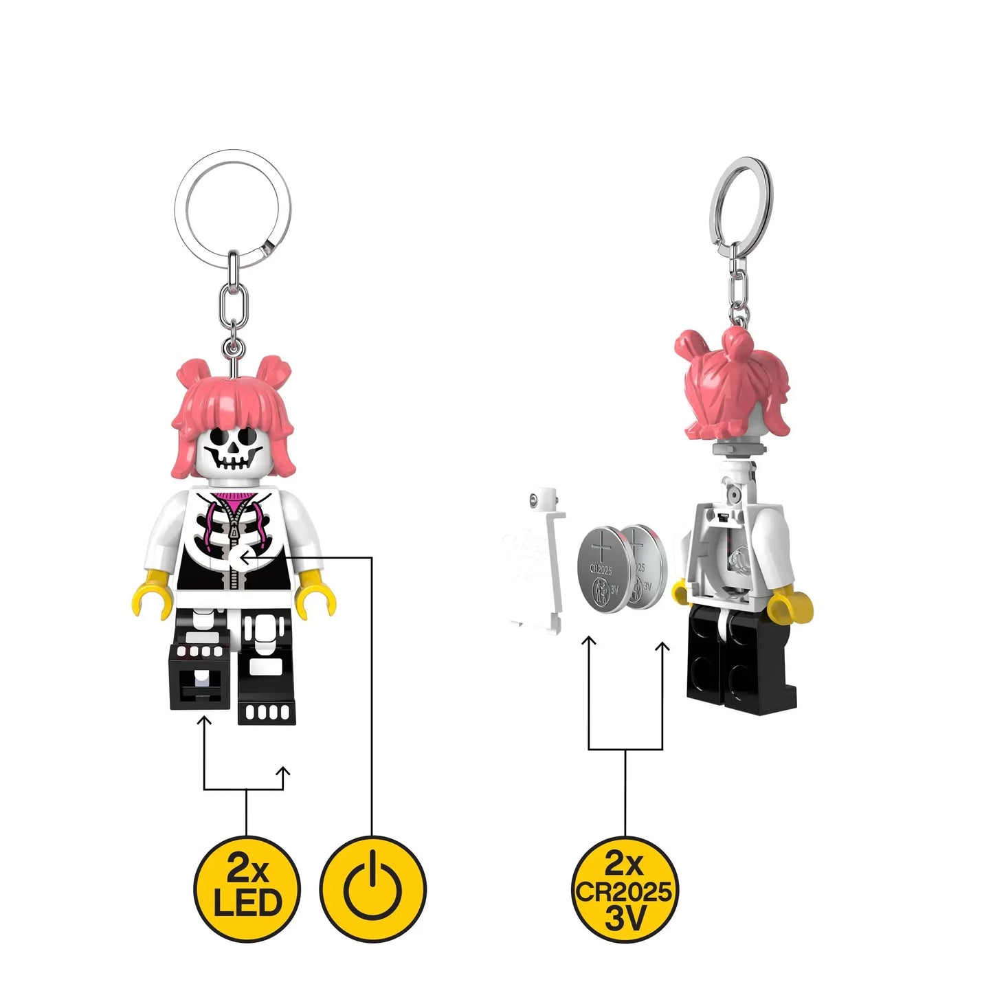 LEGO® Minifigures™ Keychain Light - Skeleton Girl | Santoki