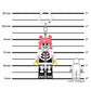 LEGO® Minifigures™ Keychain Light - Skeleton Girl | Santoki