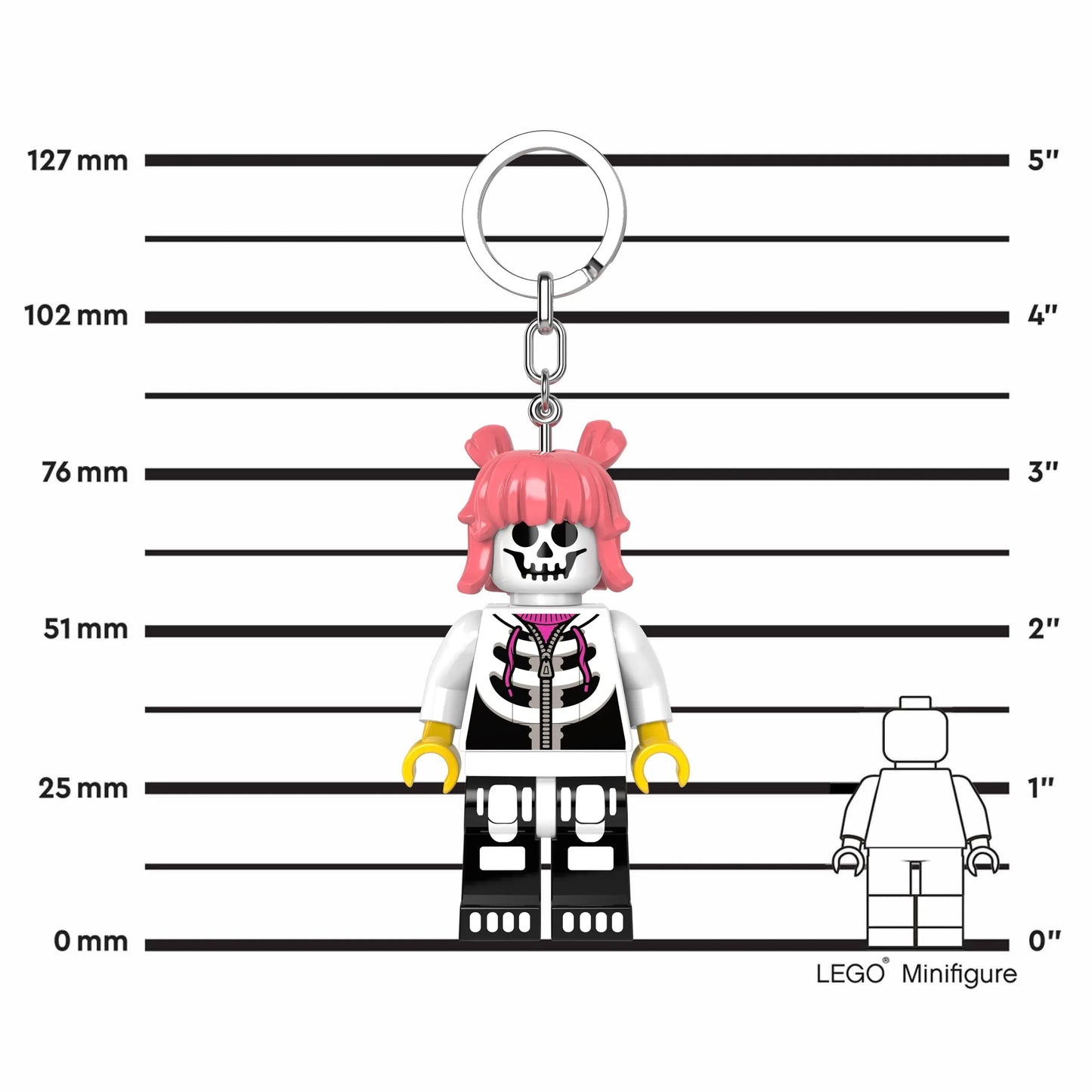 LEGO® Minifigures™ Keychain Light - Skeleton Girl | Santoki