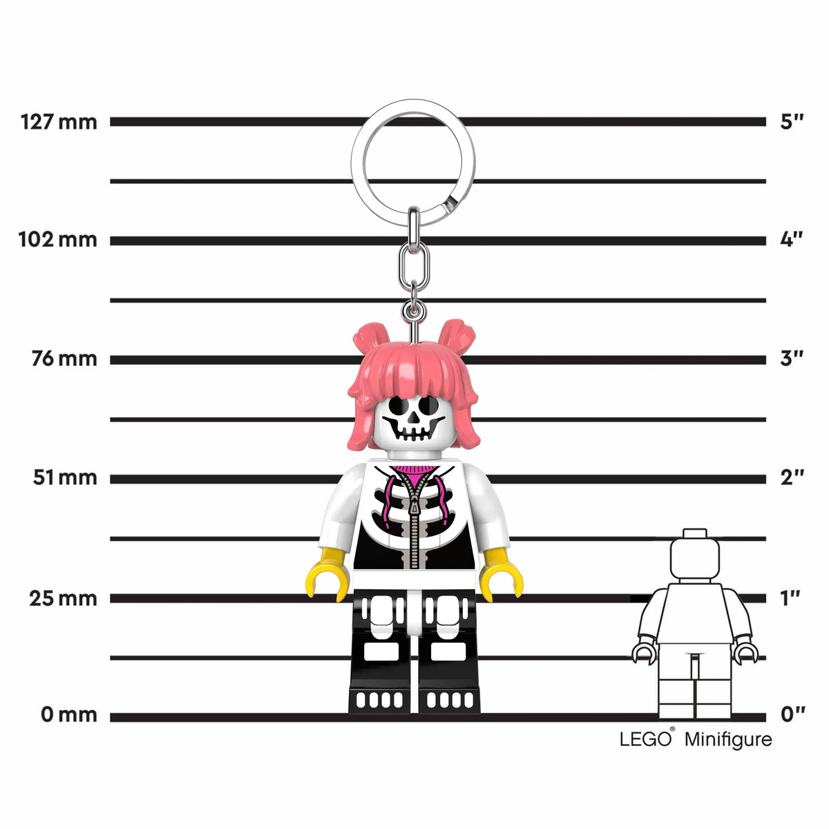 LEGO® Minifigures™ Keychain Light - Skeleton Girl | Santoki
