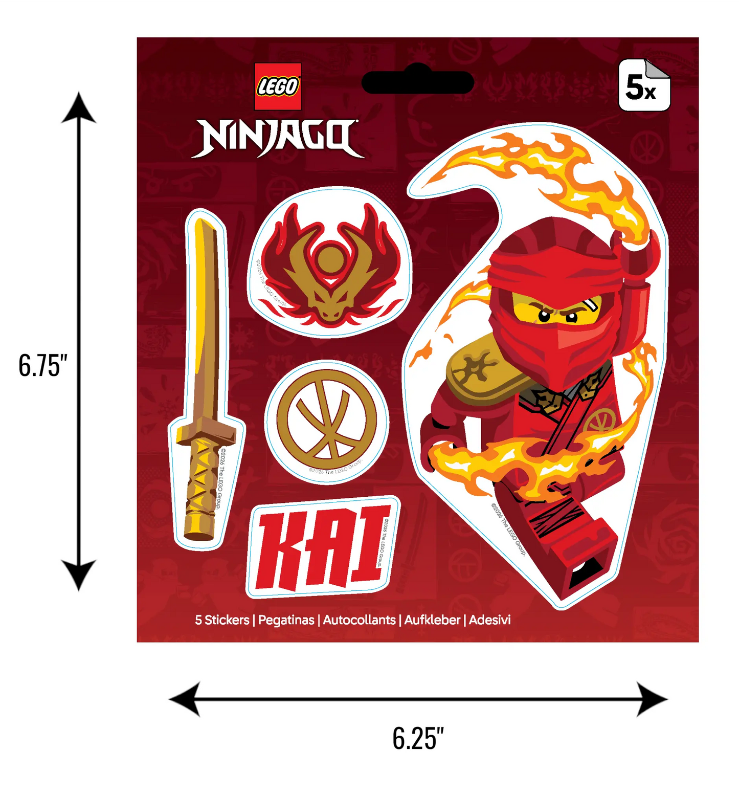 LEGO® NINJAGO® Sticker - Kai (53849)
