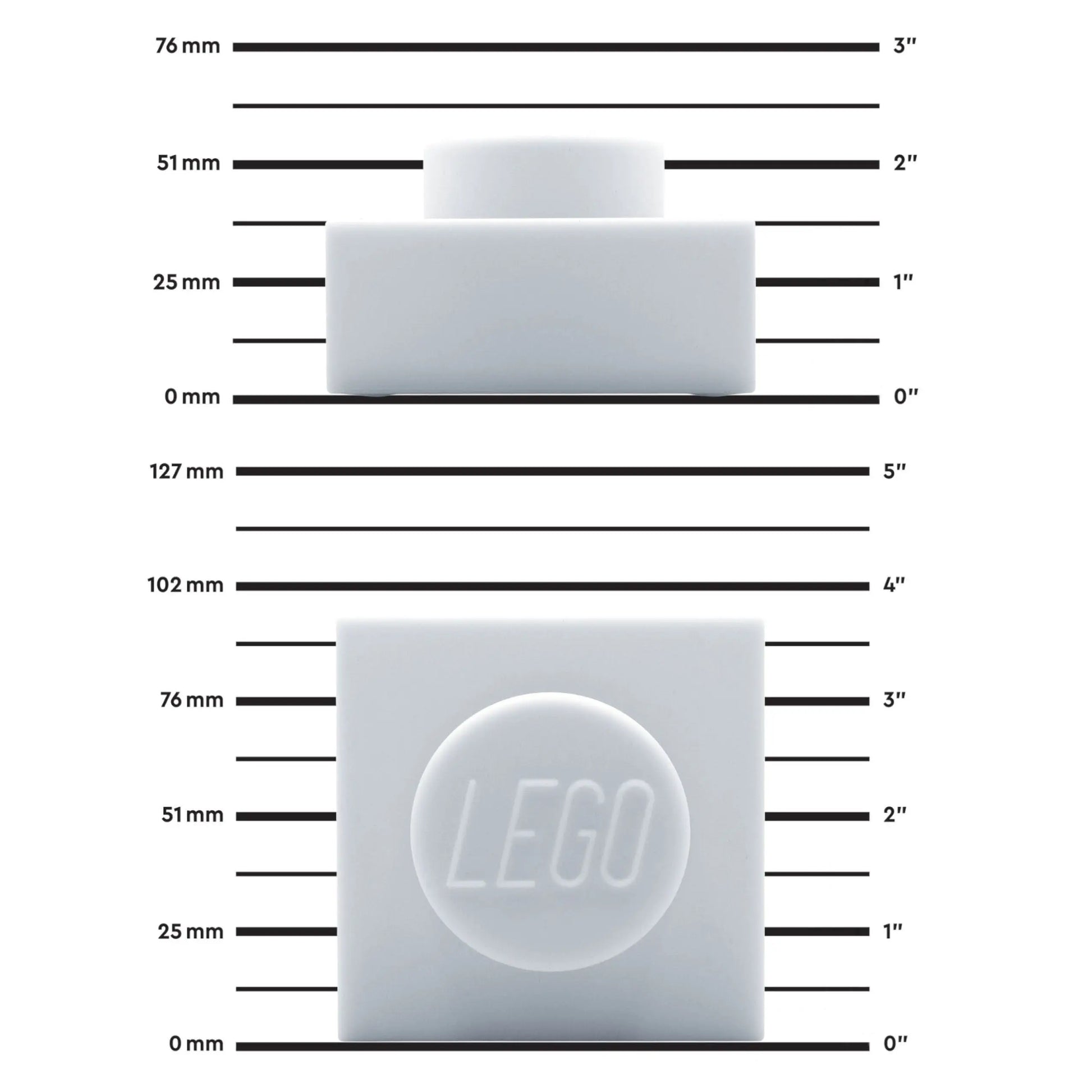 LEGO Iconic 1x1 Plate Silicone Night Light - White (LP50) IQ Hong Kong, Ltd.
