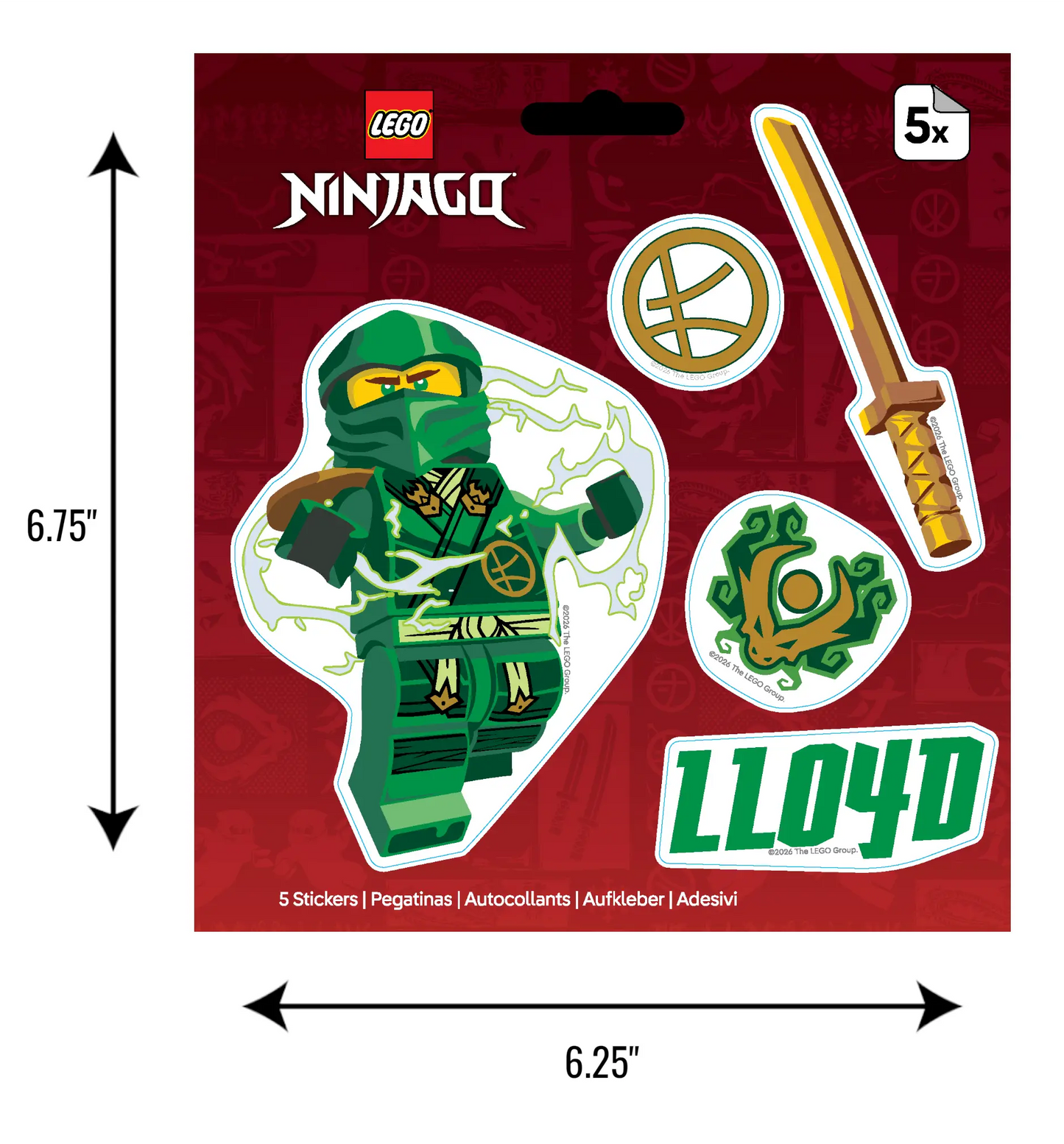 LEGO® NINJAGO® Sticker - Lloyd (53848)