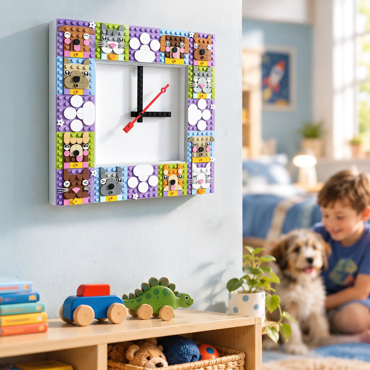 LEGO® Time by IQHK MOC Wall Clock 6x24 White (53771)